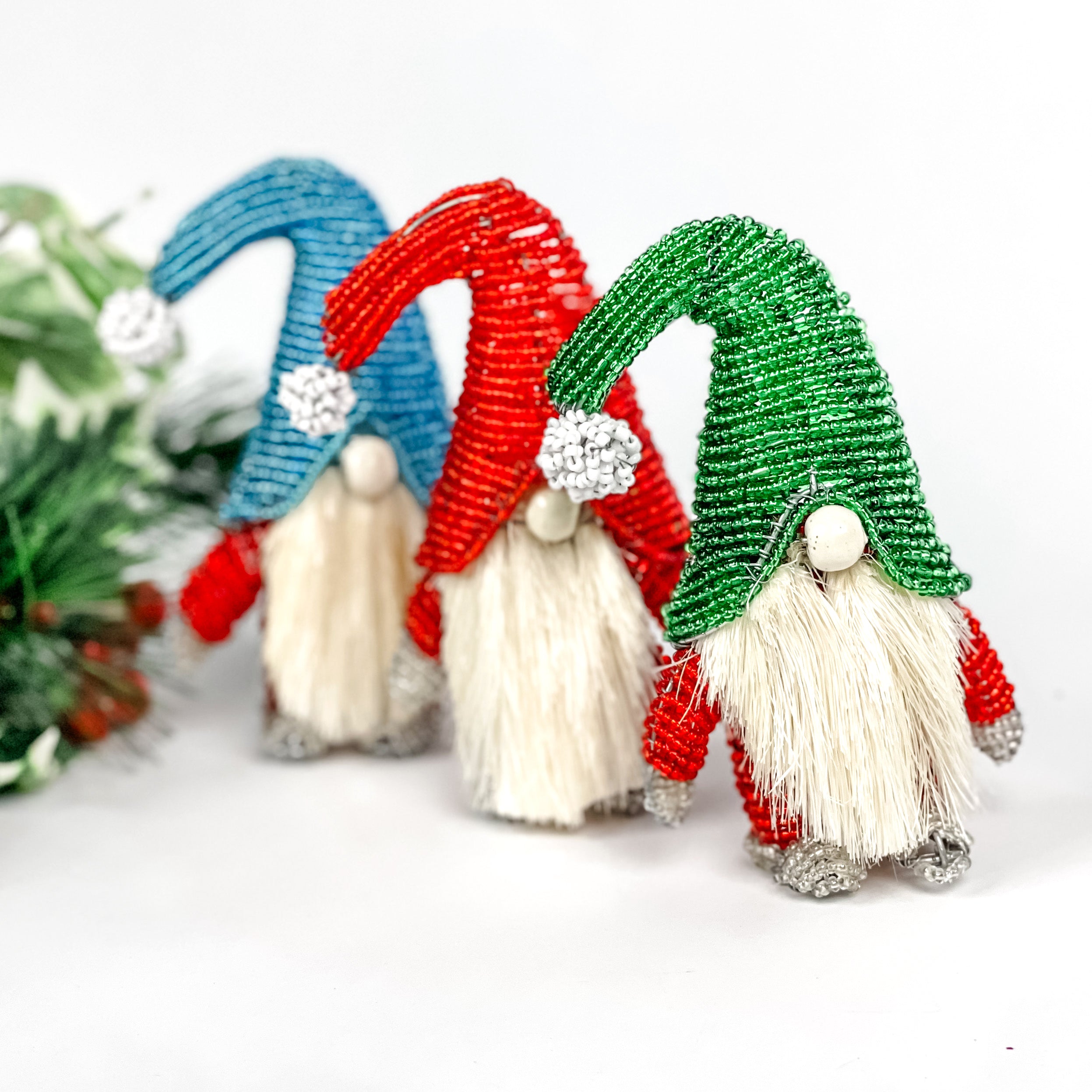 Beaded Gnome with Sisal Beard – FMSC MarketPlace