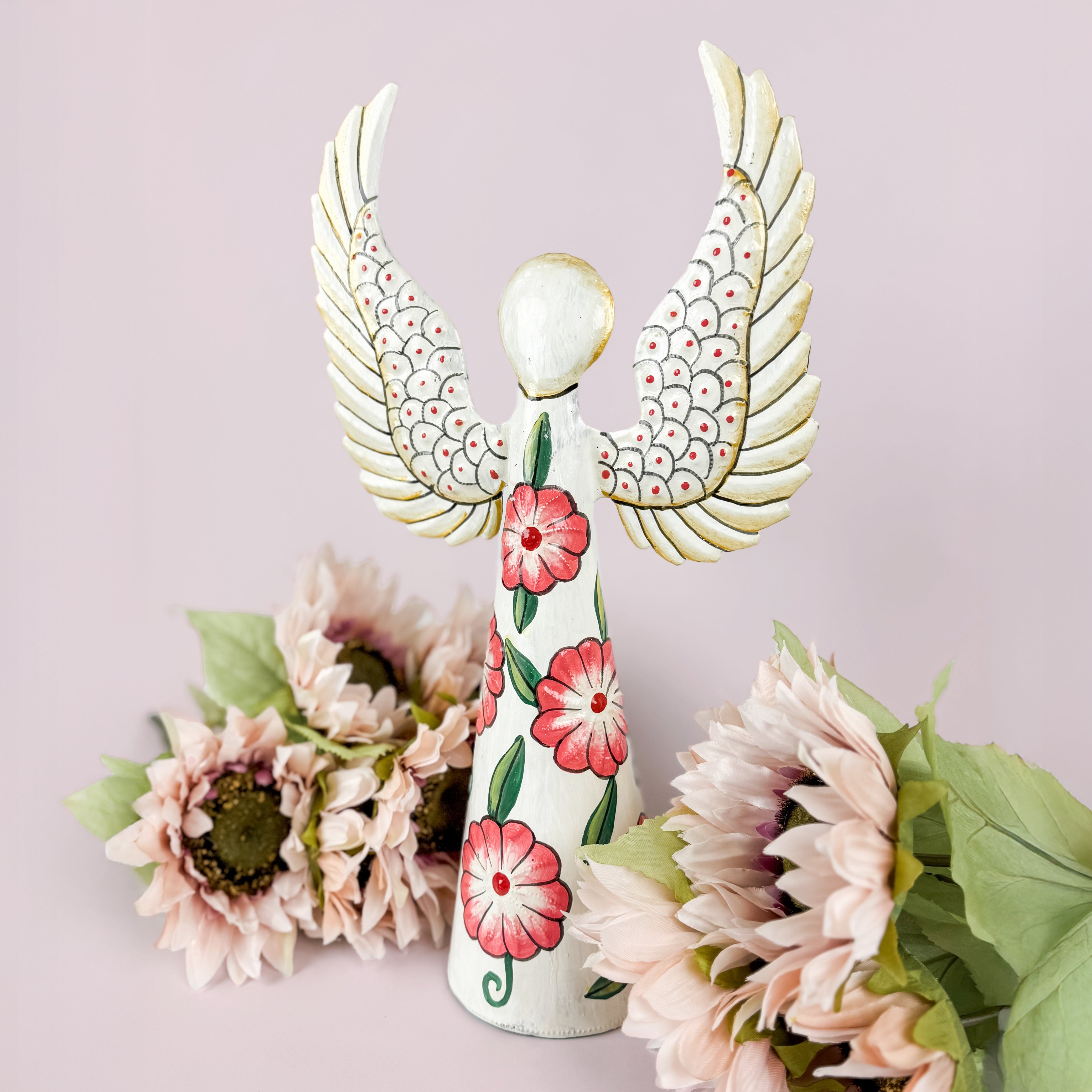 Pink Floral Garden Angel– FMSC MarketPlace