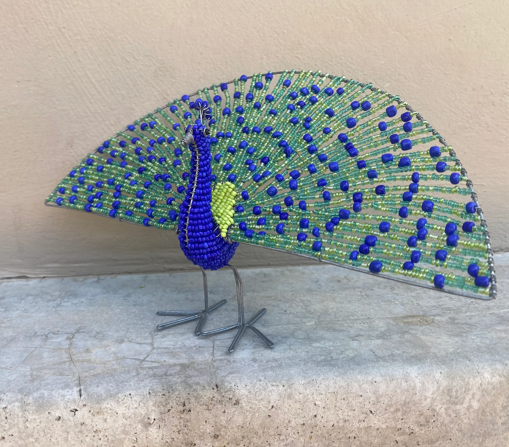 Beaded Peacock– FMSC MarketPlace
