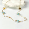 Larimar, Amber and Pearl Necklace - FMSCMarketplace.org
