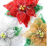 Beaded Poinsettia Ornament - FMSCMarketplace.org