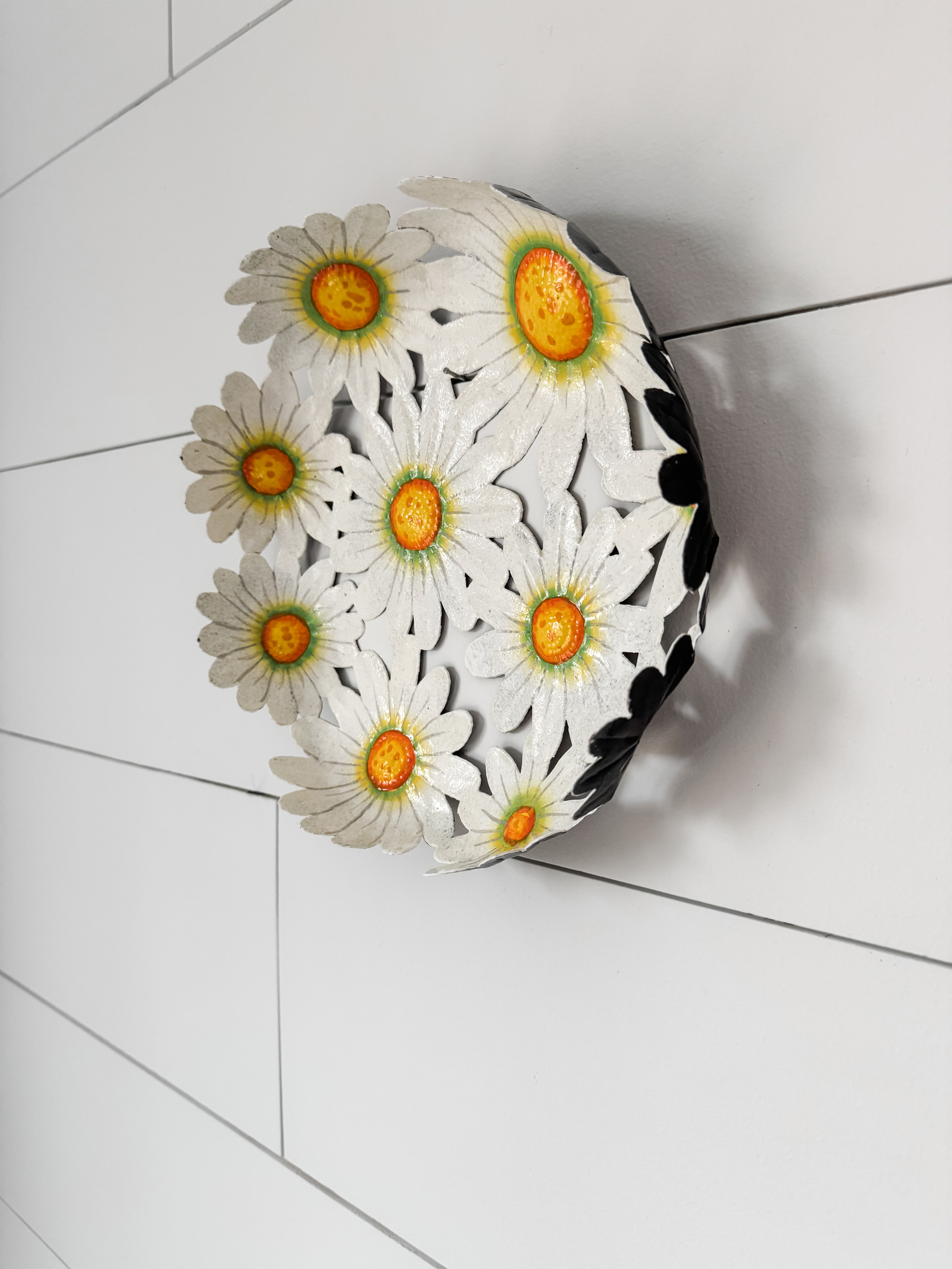 Metal Daisy Bowl