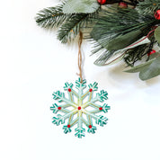 Oil Drum Snowflake Ornament