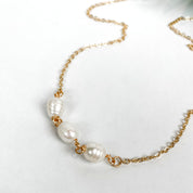 Three Pearl Necklace