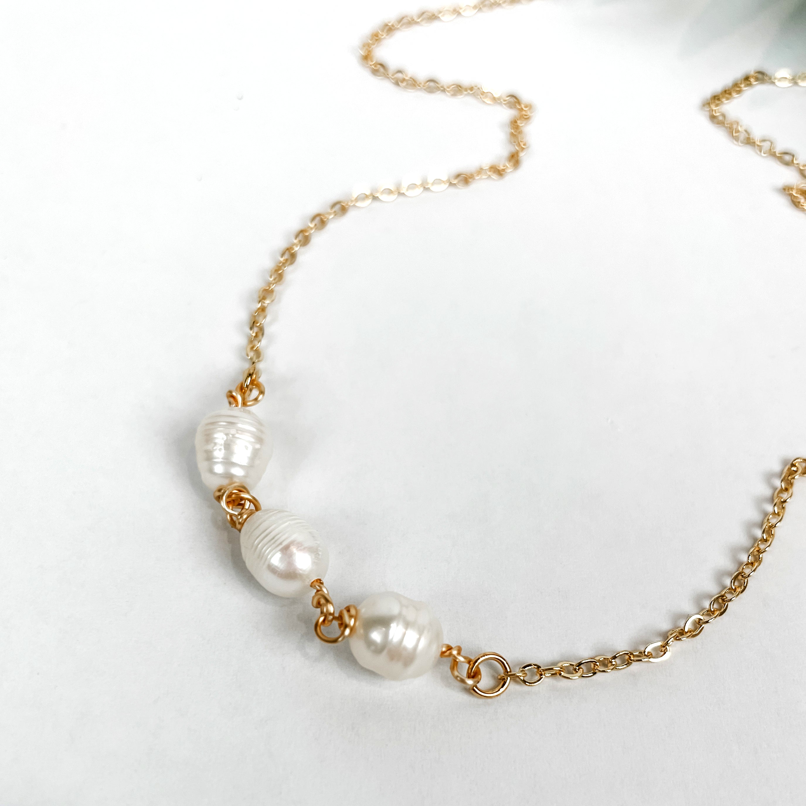 Three Pearl Necklace