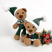 Amigurumi Christmas Bear - Green
