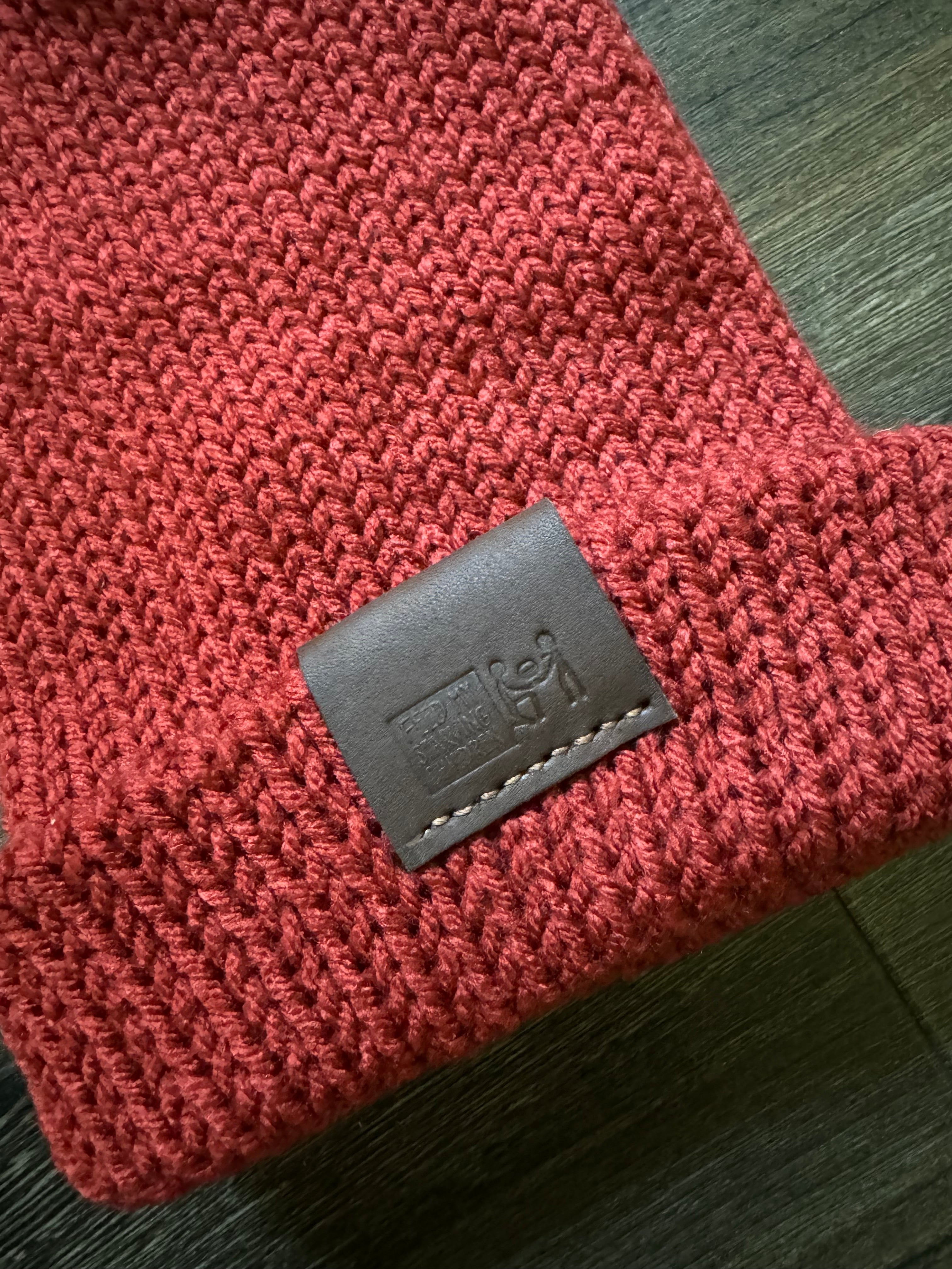 FMSC Leather Patch Tise Beanie