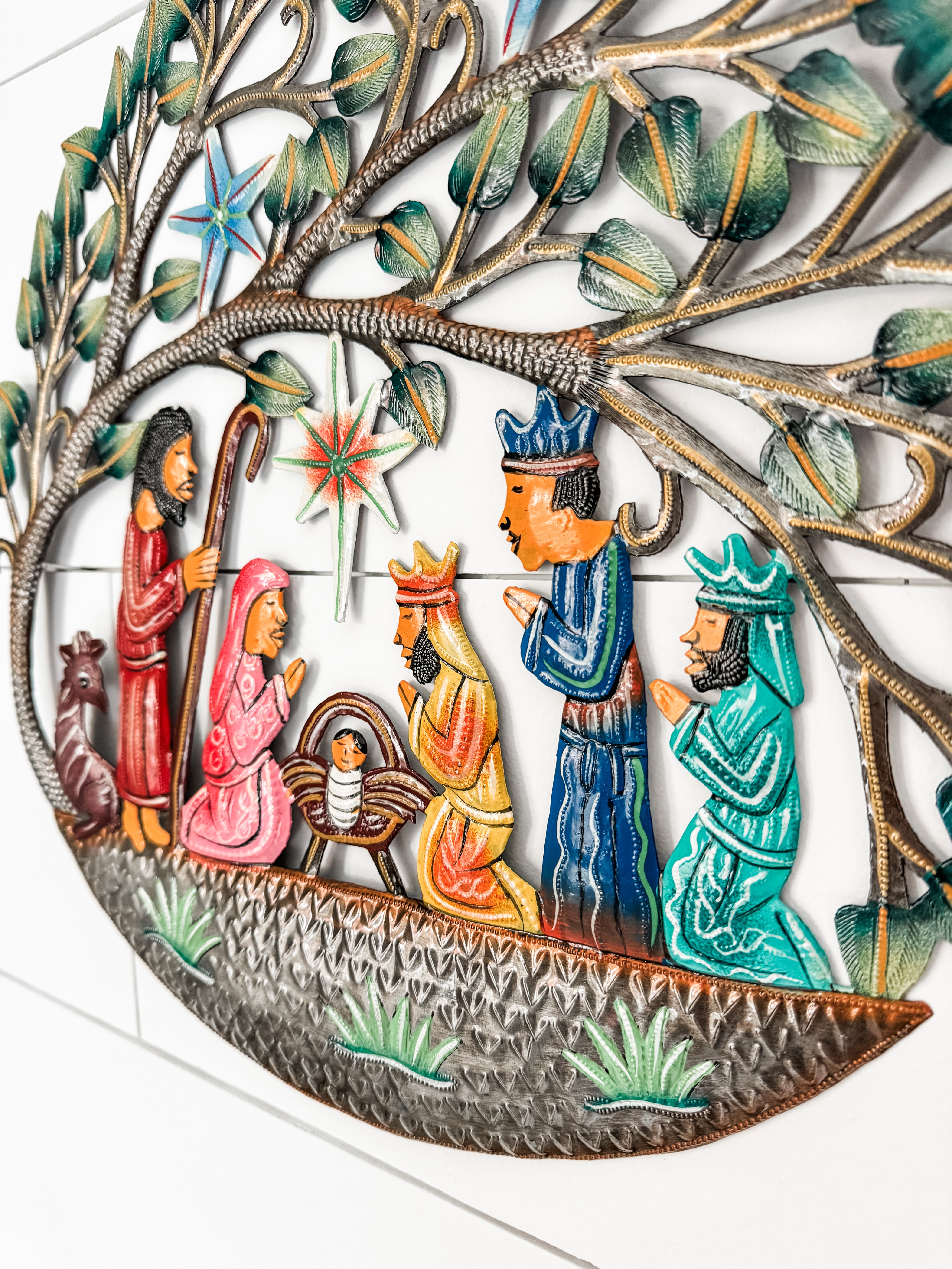 Let Us Worship Wall Nativity