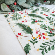 Christmas Greenery Table Runner