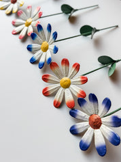 Oil Drum Daisy Plant Stakes
