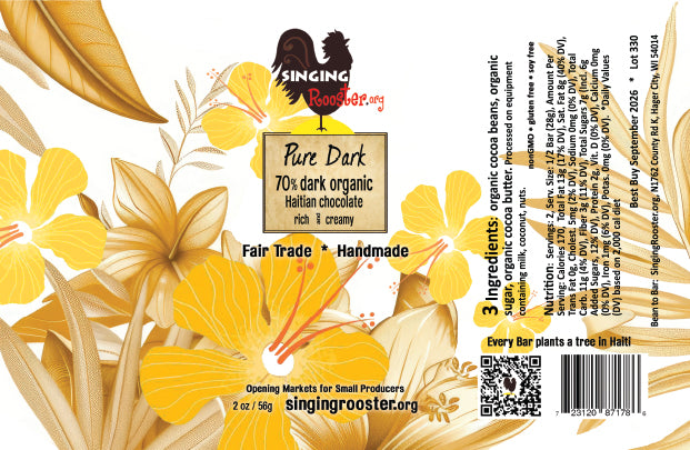 Singing Rooster Organic Haitian Chocolate - New Flavors!