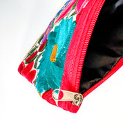 Embroidered Wristlet with Phone Sleeve
