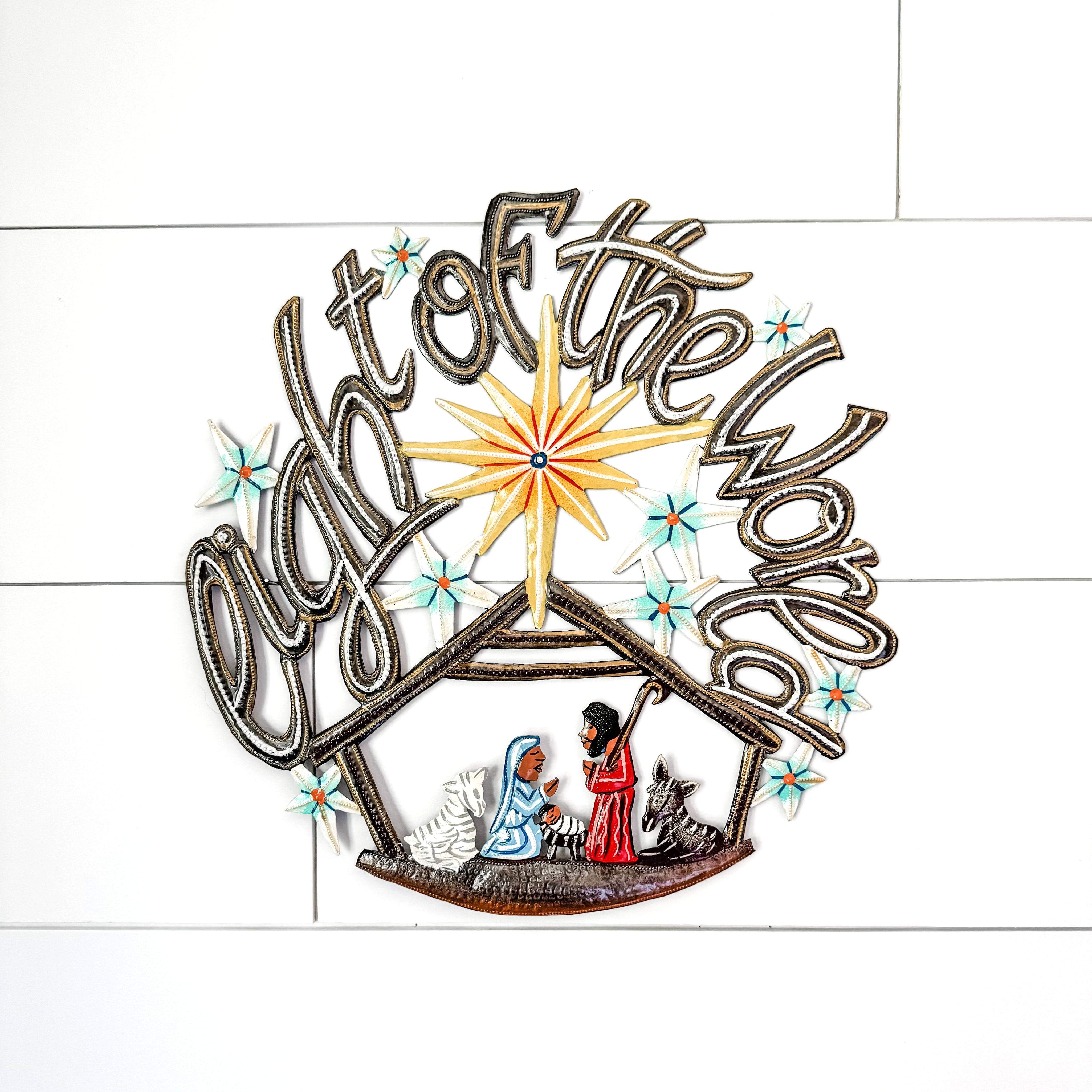 Light of the World Oil Drum Wall Art