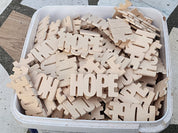 Hope Wood Keychain