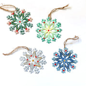 Oil Drum Snowflake Ornament