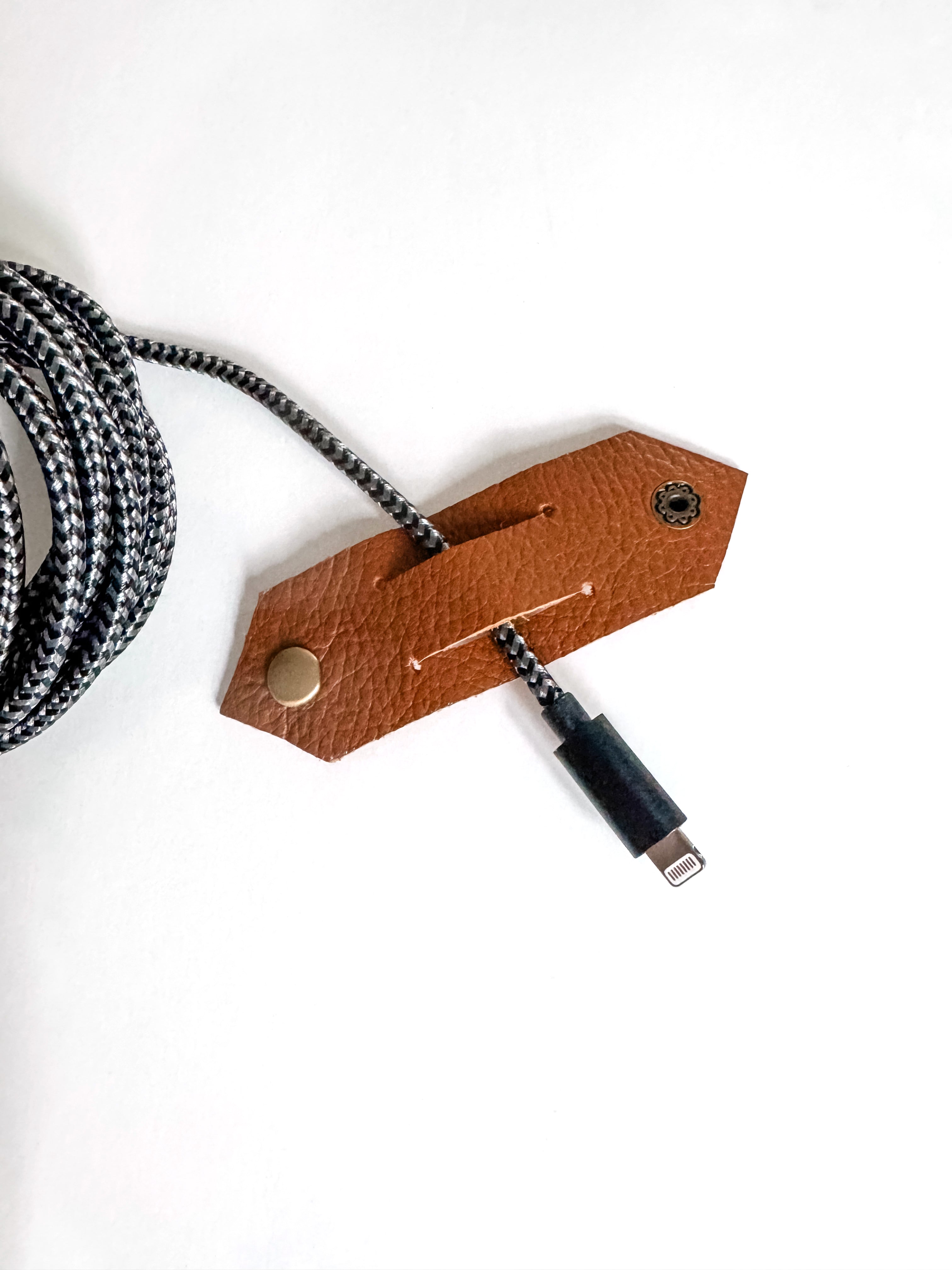 Leather Cord Holder