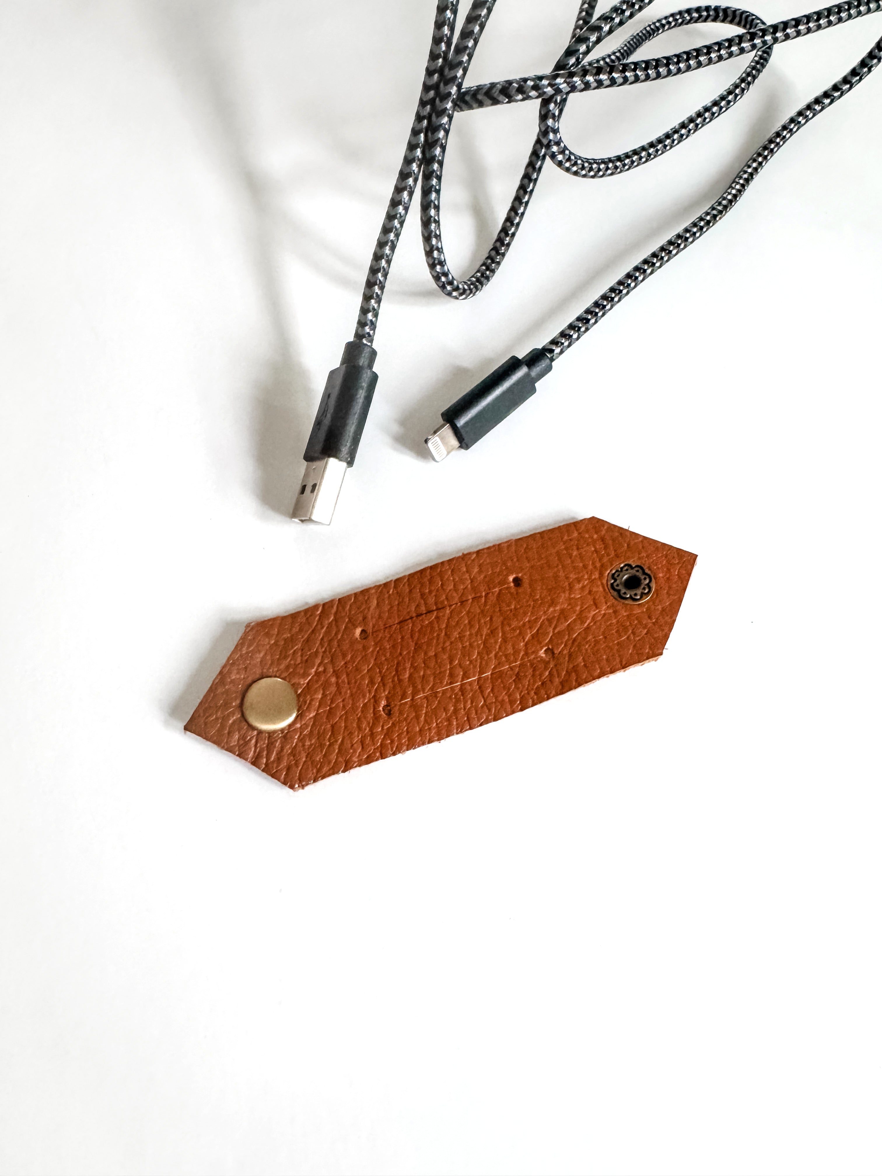 Leather Cord Holder