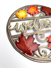 Fall Leaves Welcome Wreath
