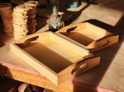 Two-Tone Wood Tray