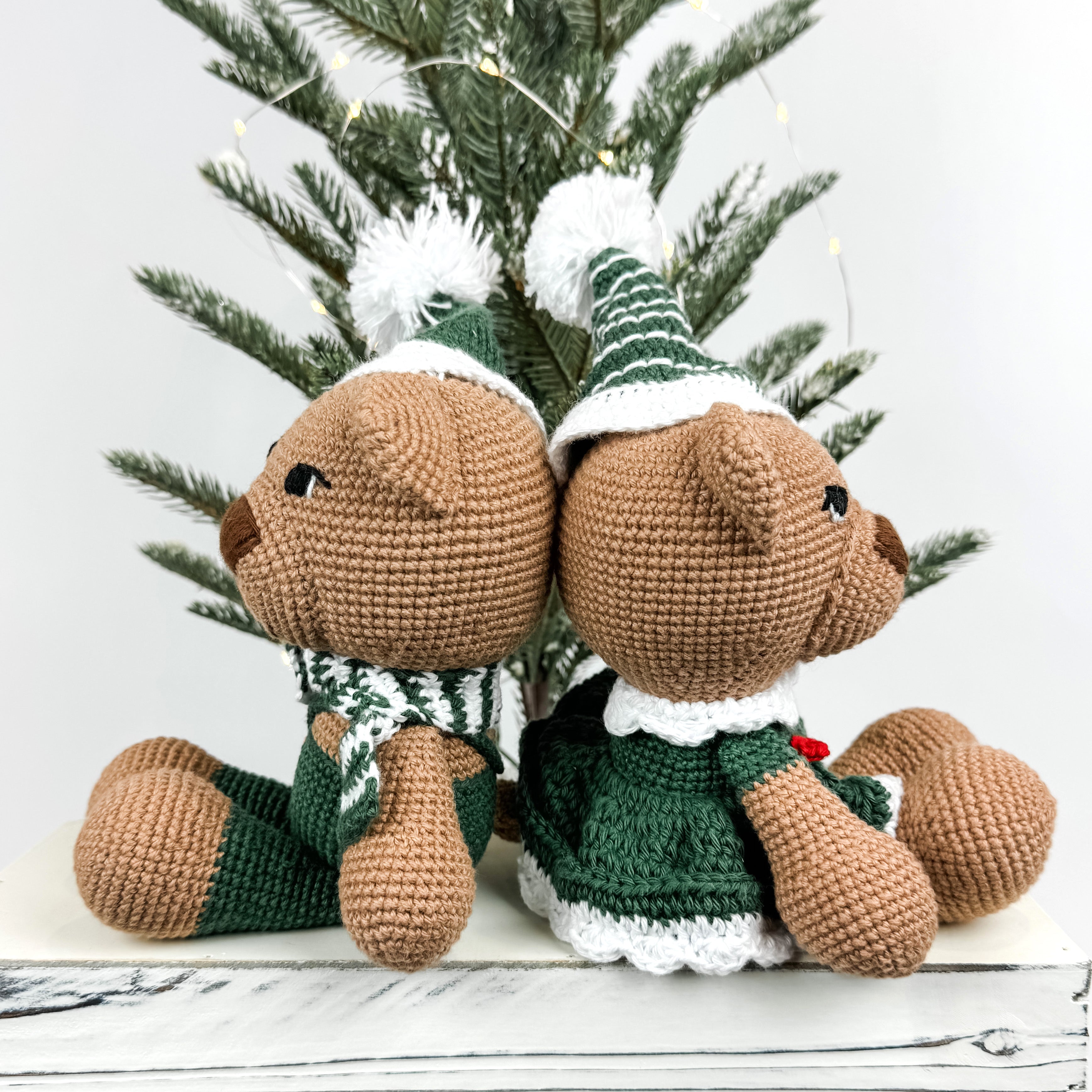 Amigurumi Christmas Bear - Green
