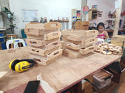 Two-Tone Wood Tray