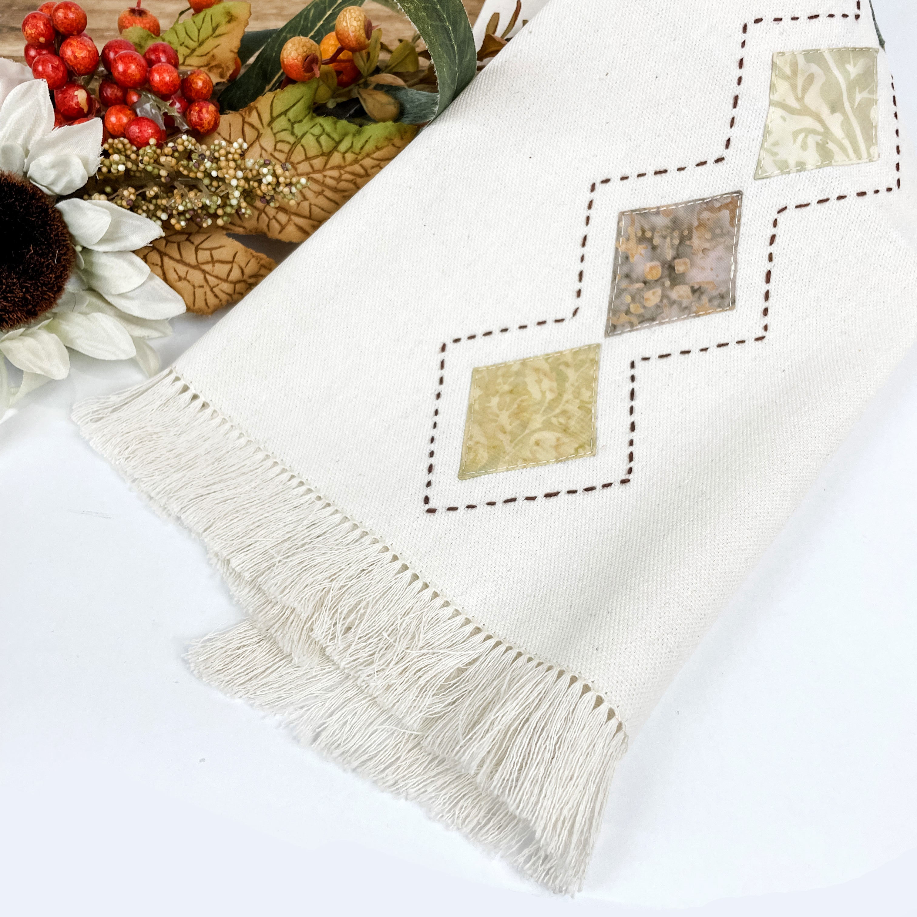 Fall Patchwork Tea Towel