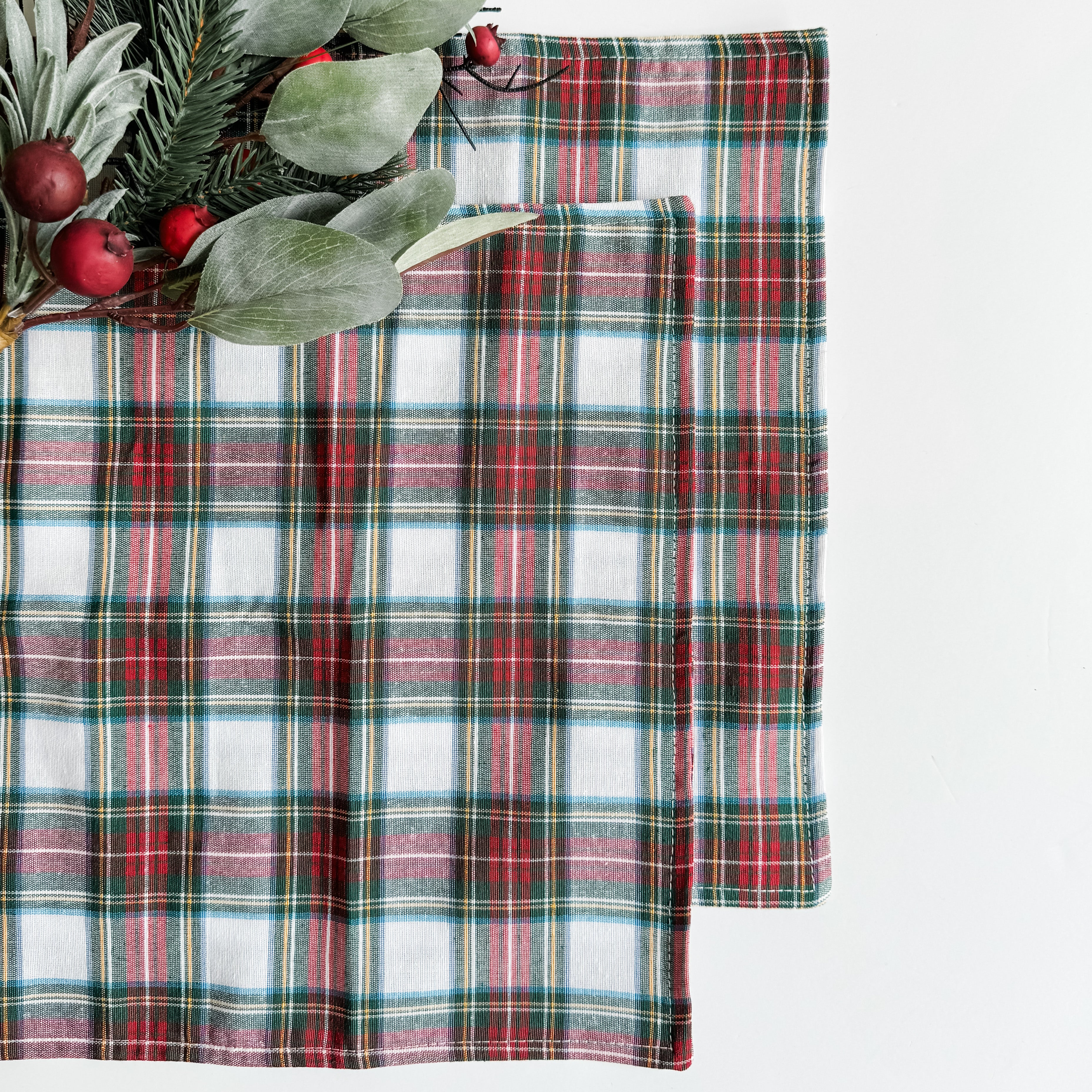 Christmas Plaid Placemat Set