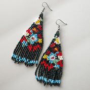 Floral Beaded Earrings