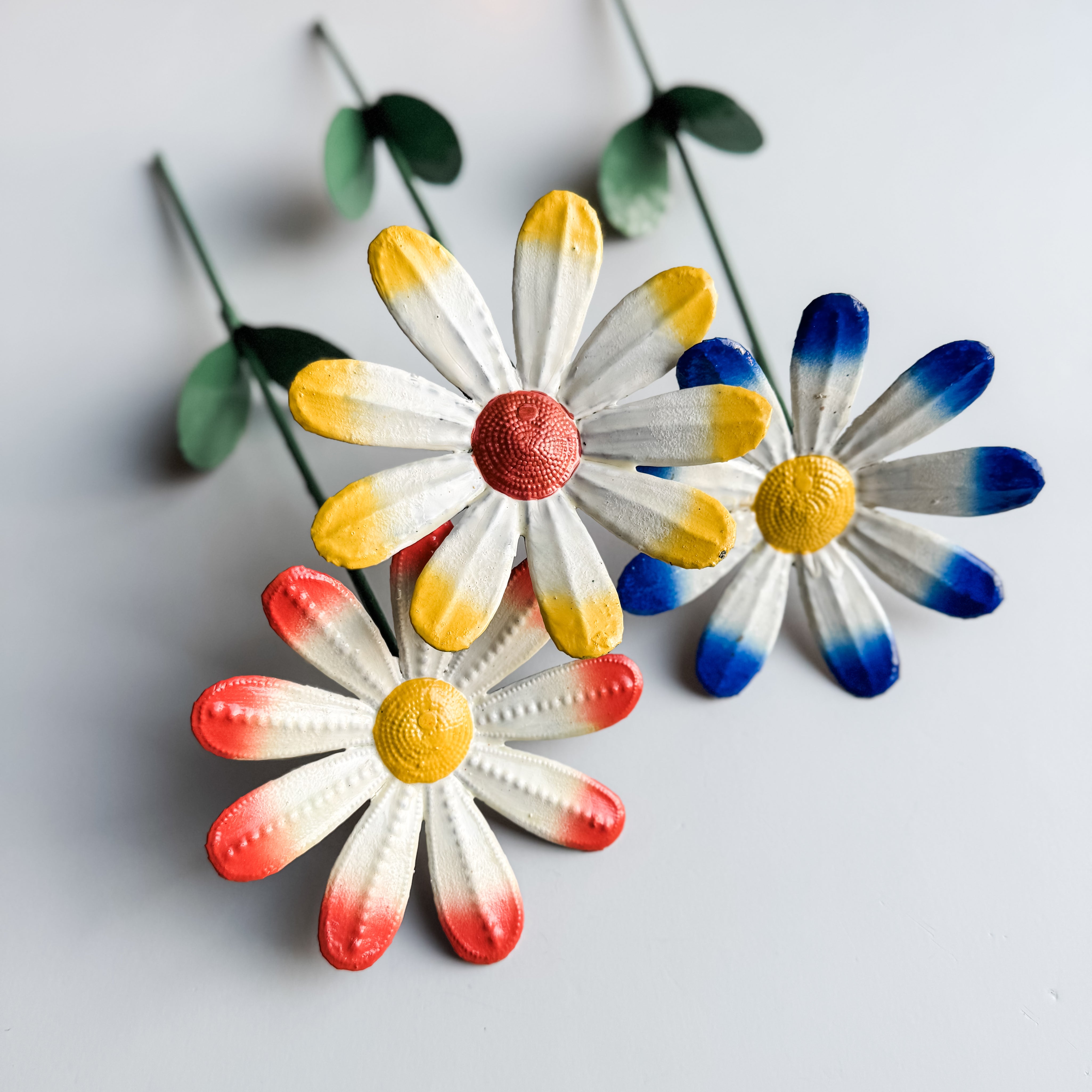 Oil Drum Daisy Plant Stakes