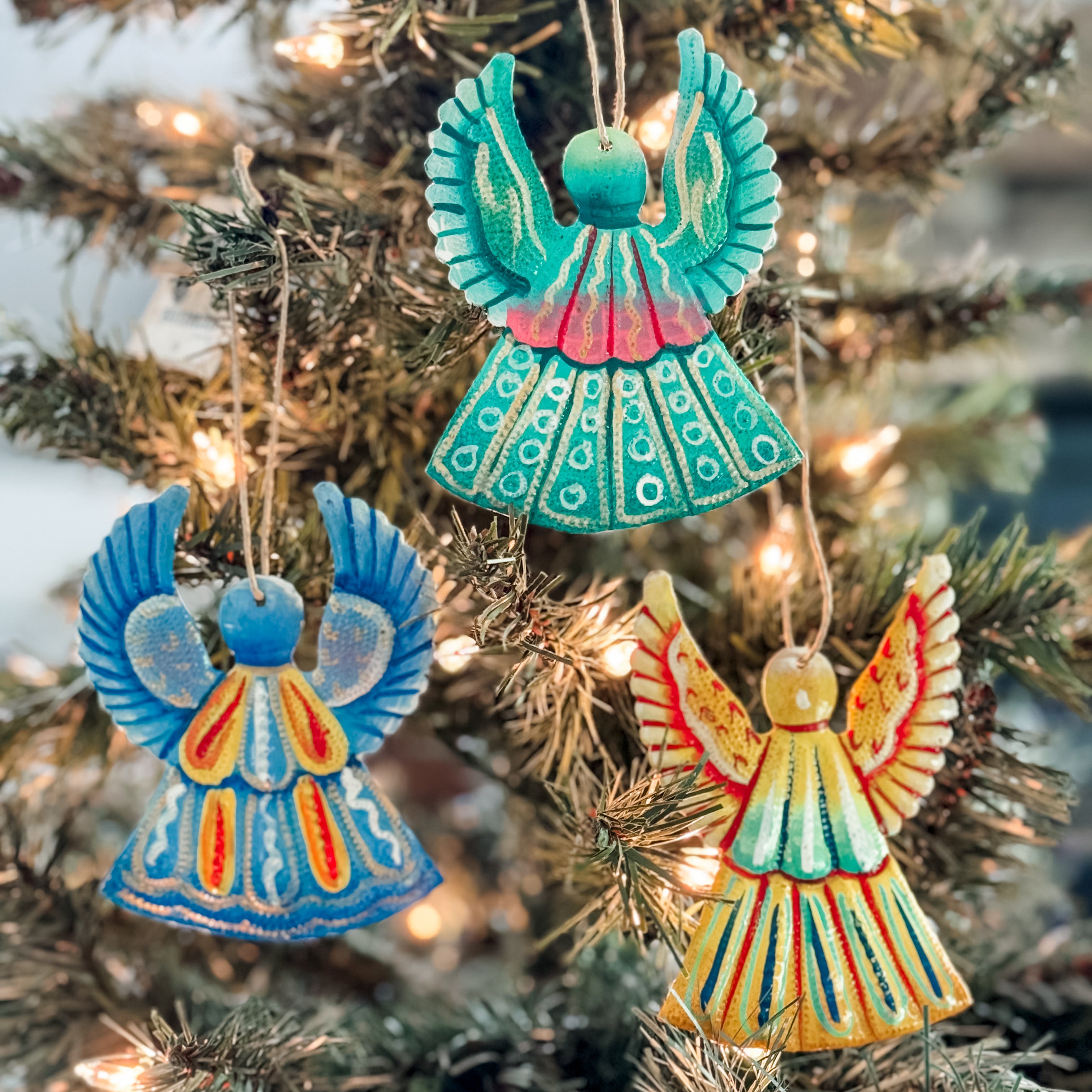 Radiant Angel Oil Drum Ornament