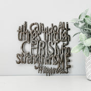 I Can Do All Things Metal Art