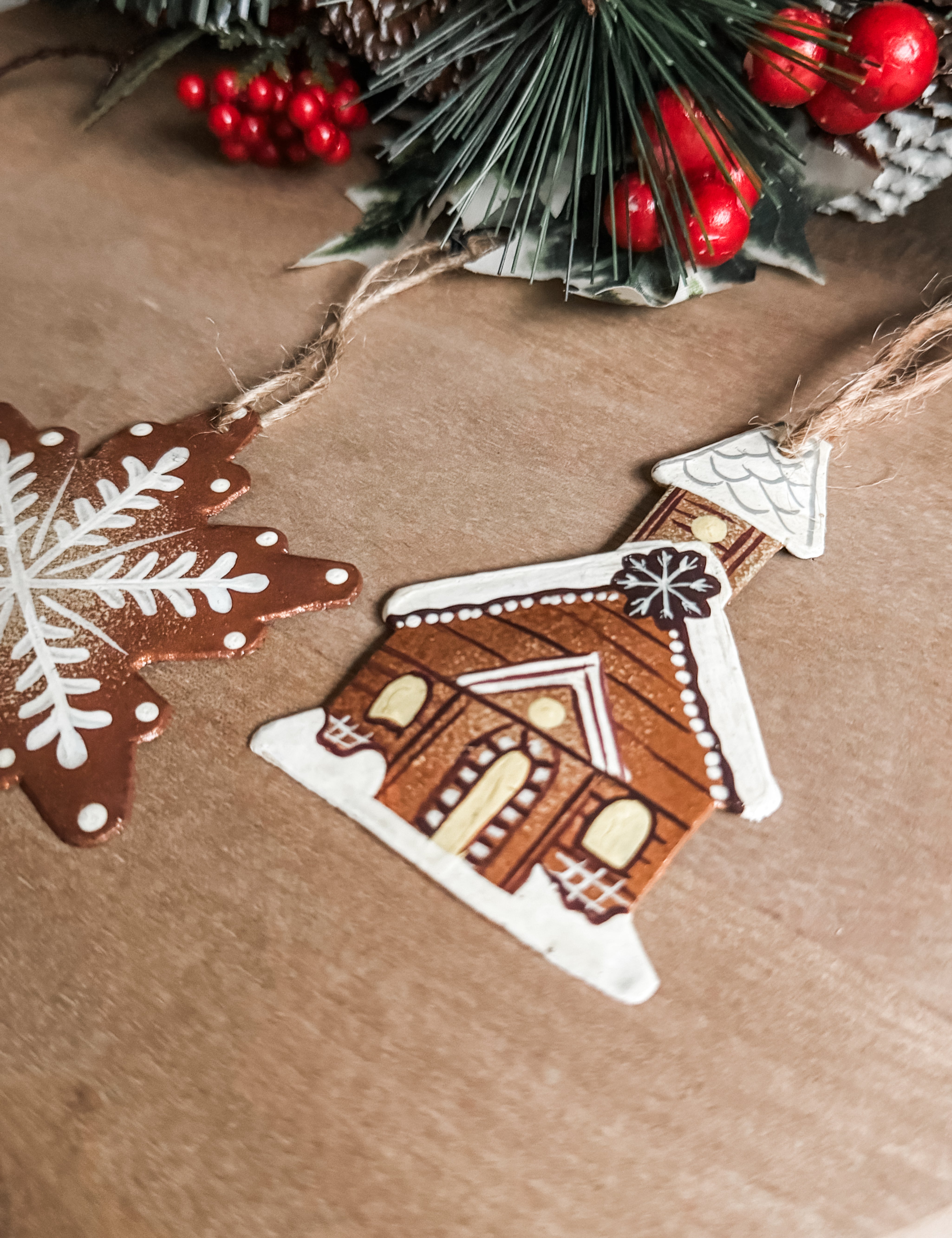 Gingerbread House Oil Drum Ornament - FMSCMarketplace.org