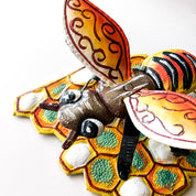 Standing Bee on Honeycomb