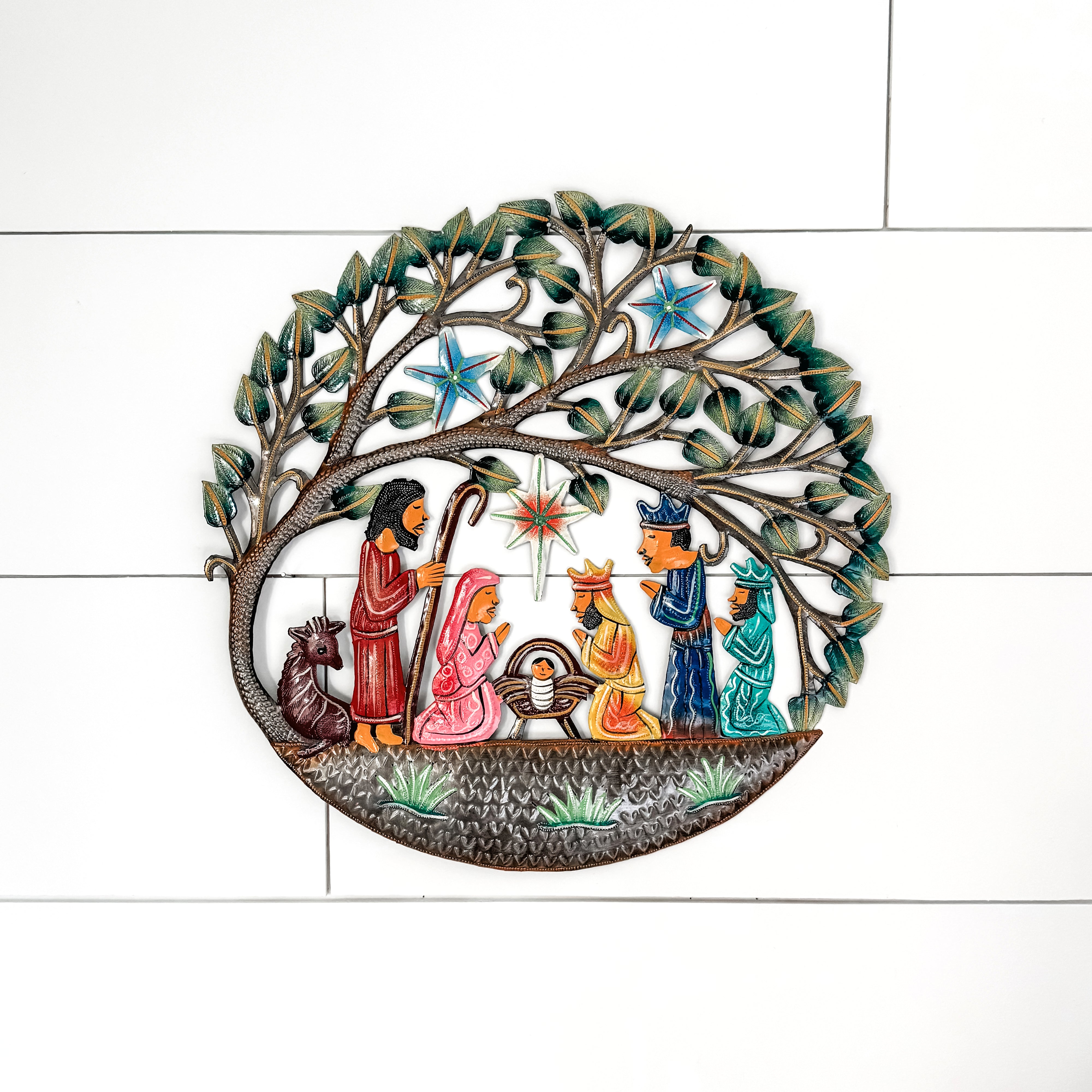 Let Us Worship Wall Nativity