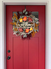 Fall Leaves Welcome Wreath