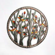 Birds on Fall Branches Oil Drum Art
