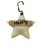 Handsewn Hope Star Ornaments (Set of 10)