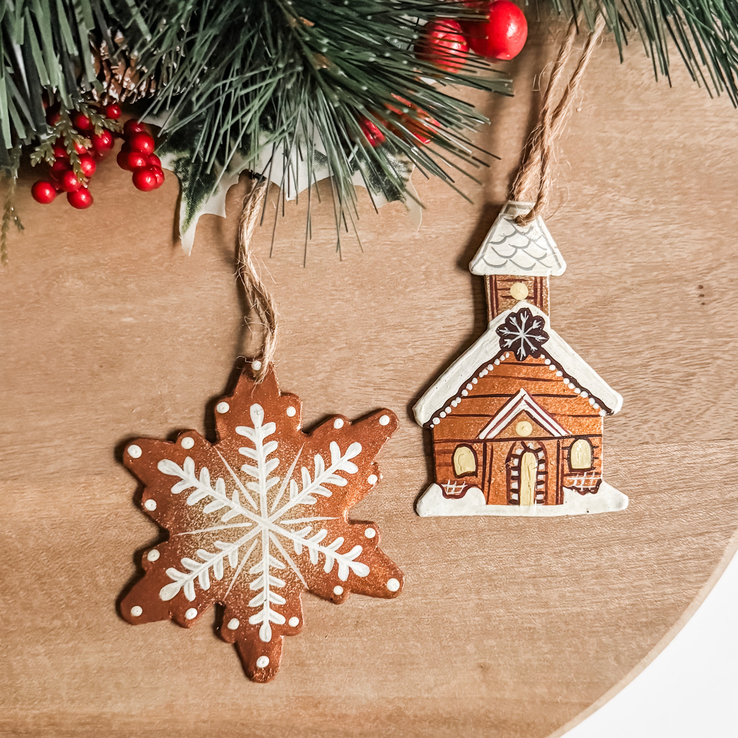 Gingerbread House Oil Drum Ornament - FMSCMarketplace.org