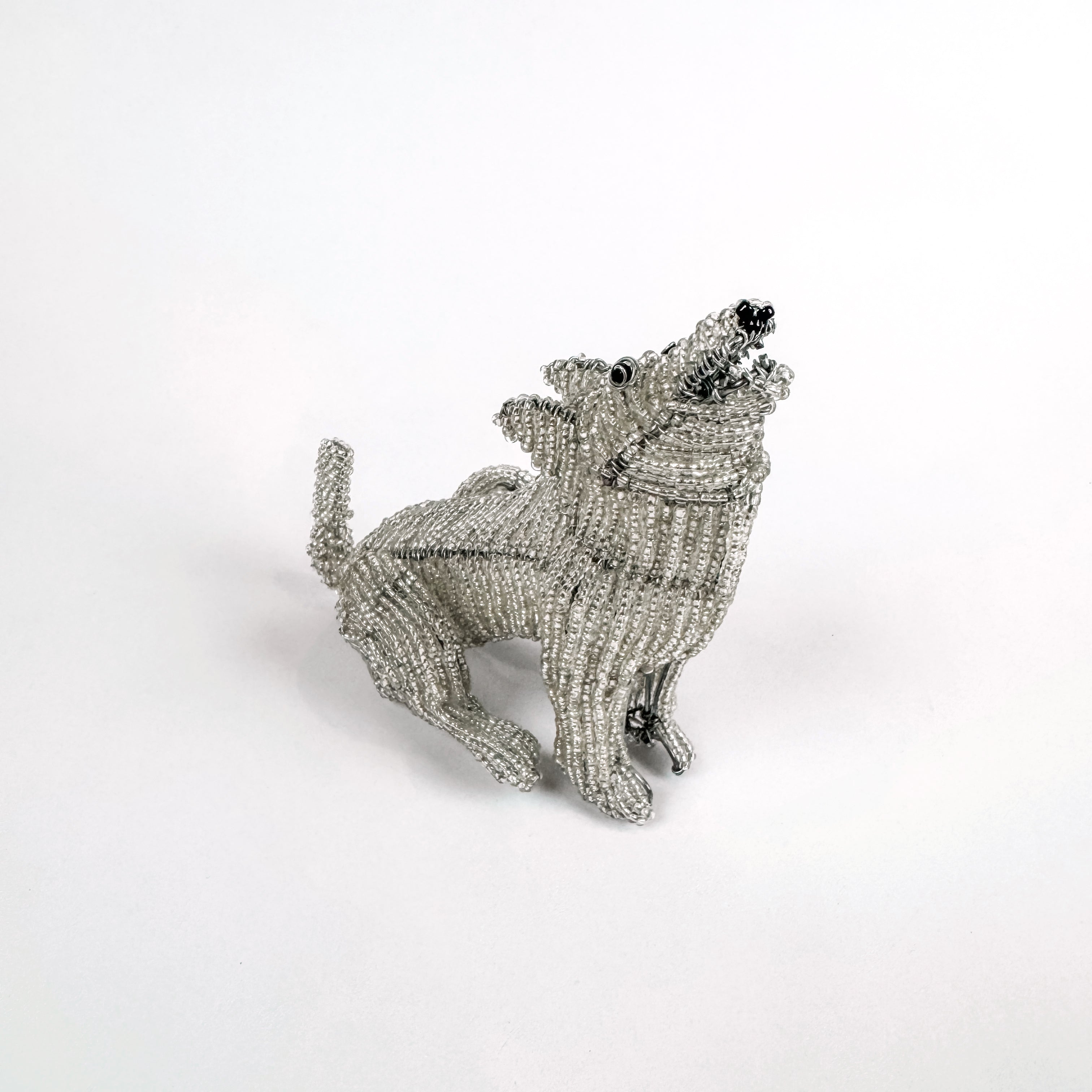 Beaded Gray Wolf