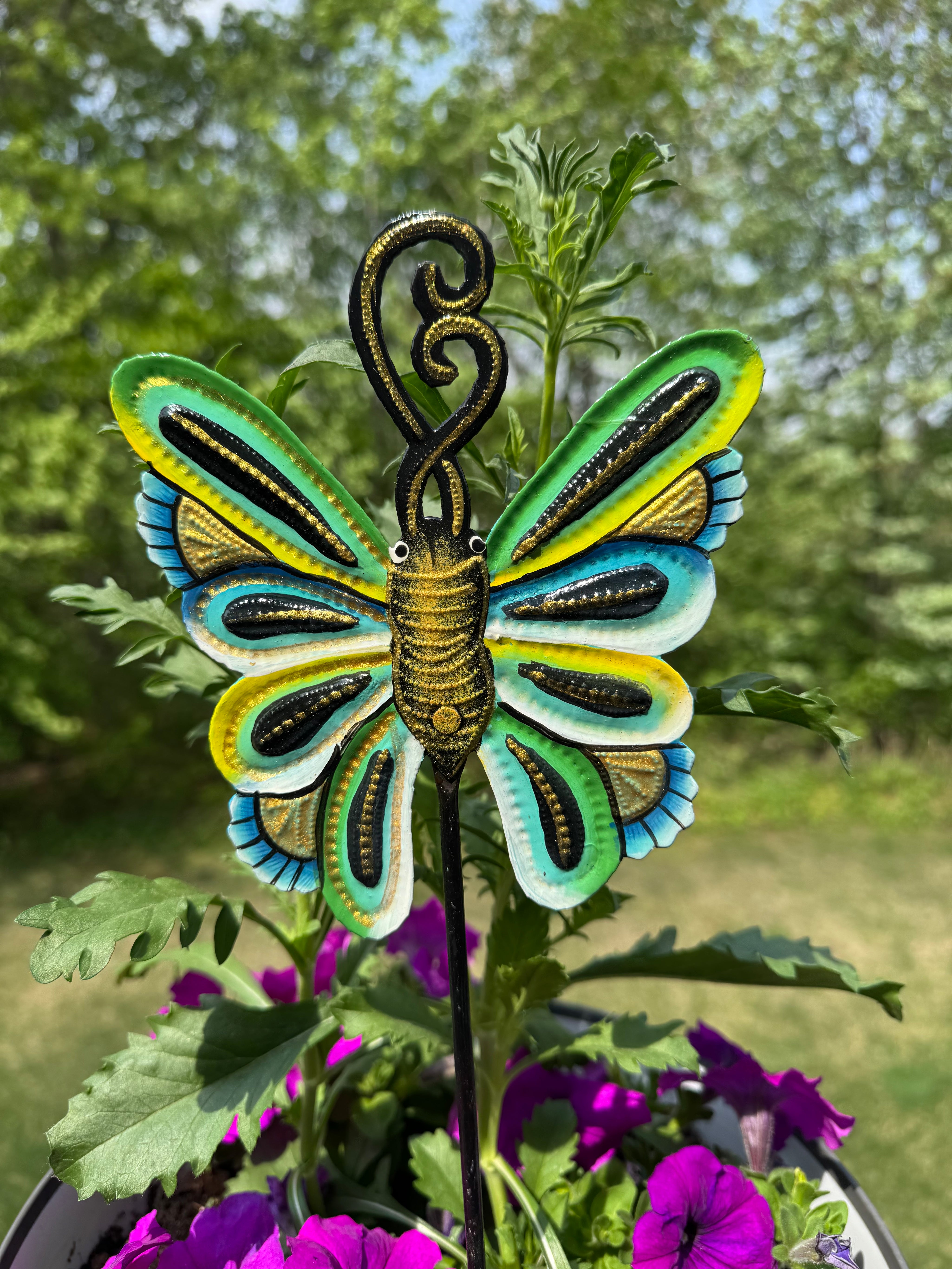 Dizzy Butterfly Garden Stake