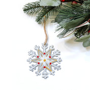 Oil Drum Snowflake Ornament