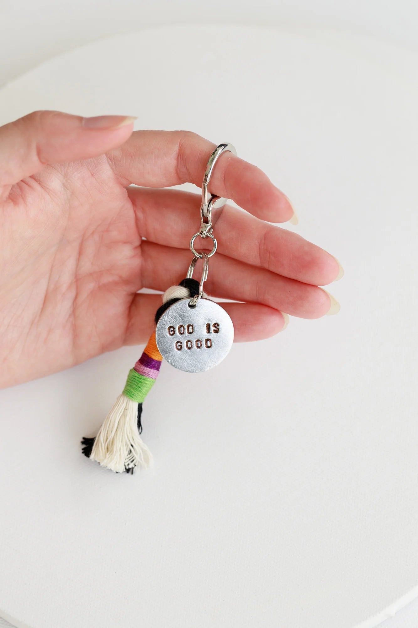 God is Good Keychain