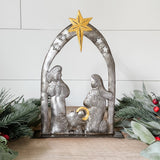 Simple Family Nativity Sculpture