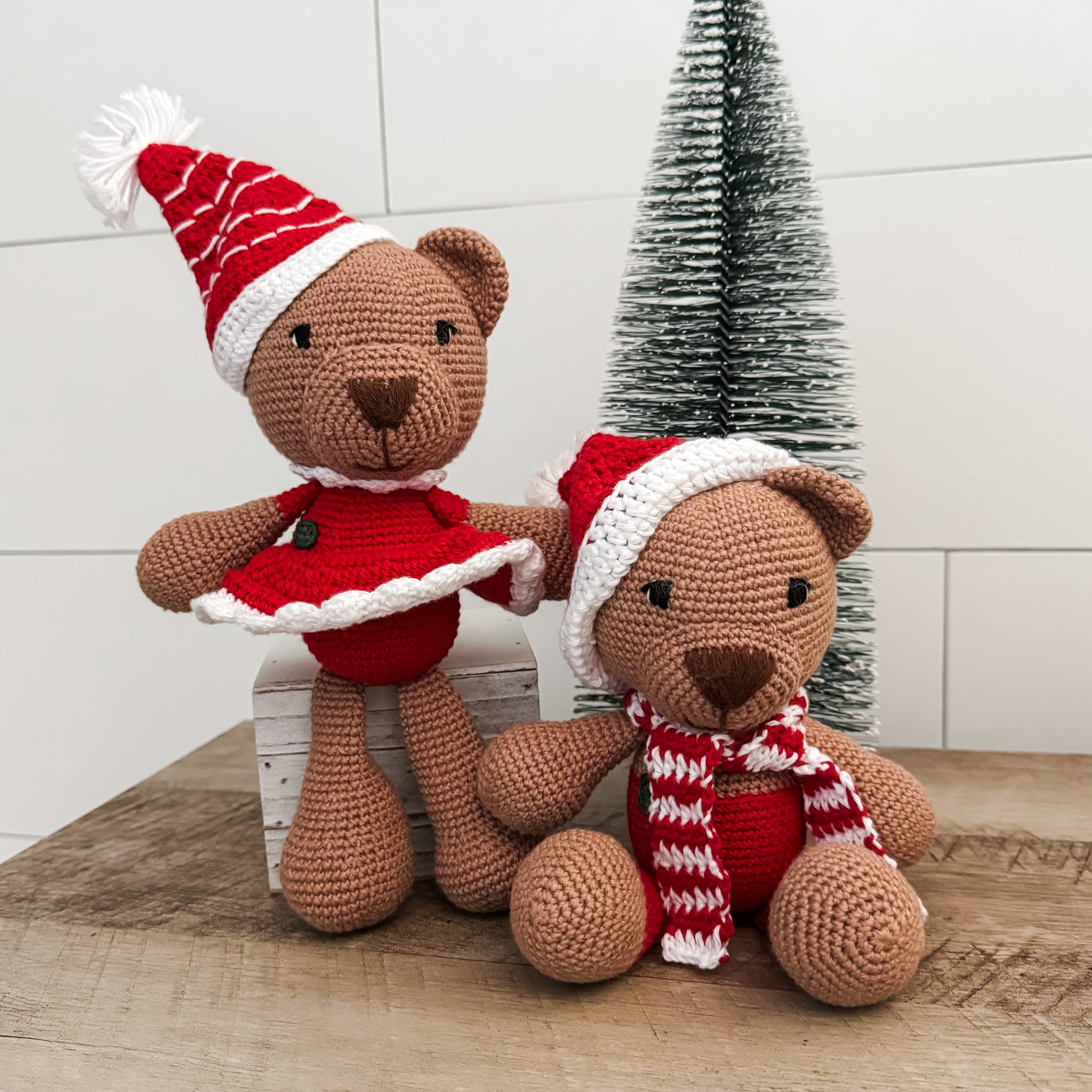 Amigurumi Christmas Bear - Red