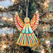 Radiant Angel Oil Drum Ornament