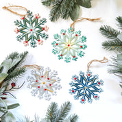 Oil Drum Snowflake Ornament