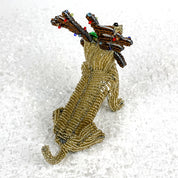 Beaded Dog with Antlers