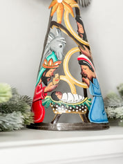 Painted Nativity Angel