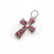 Beaded Cross Keychain