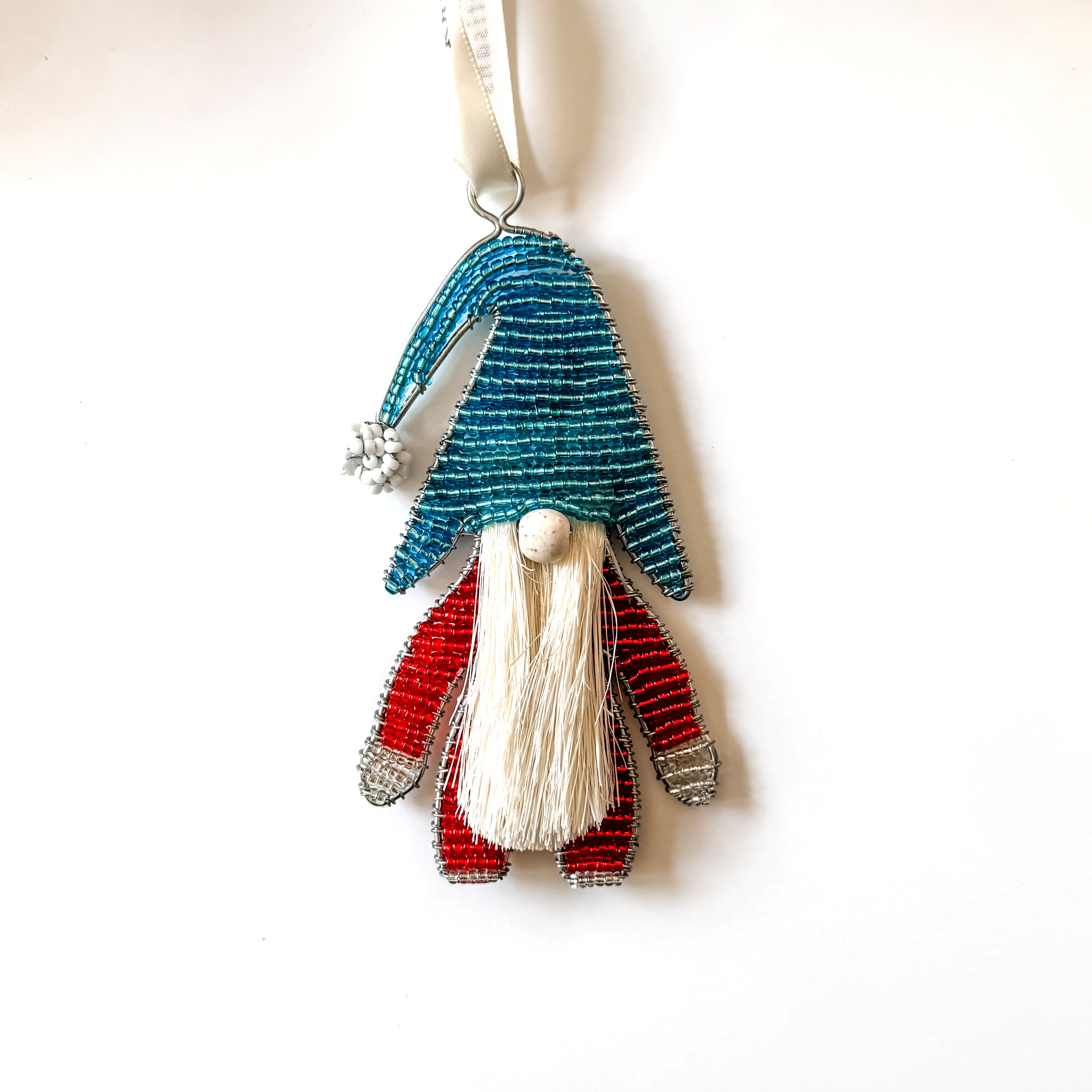 Beaded Gnome Ornament